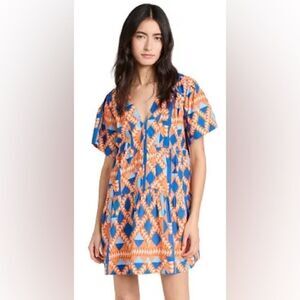 Marea Grecian Geo Print Mini Dress